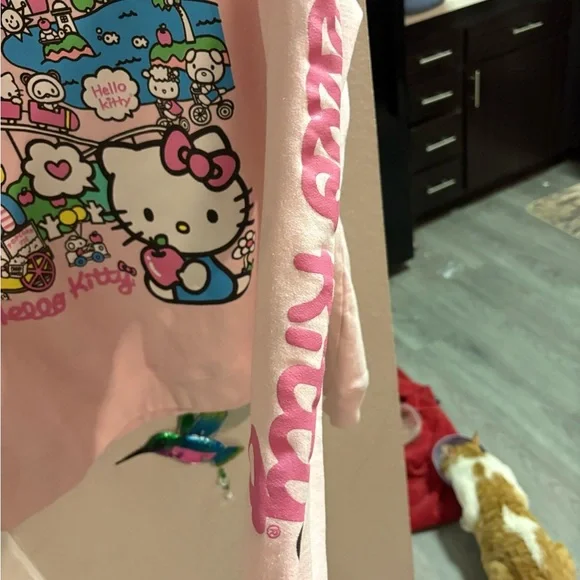 Hello Kitty Pink Graphic Sweatshirt - Picture 4 of 5